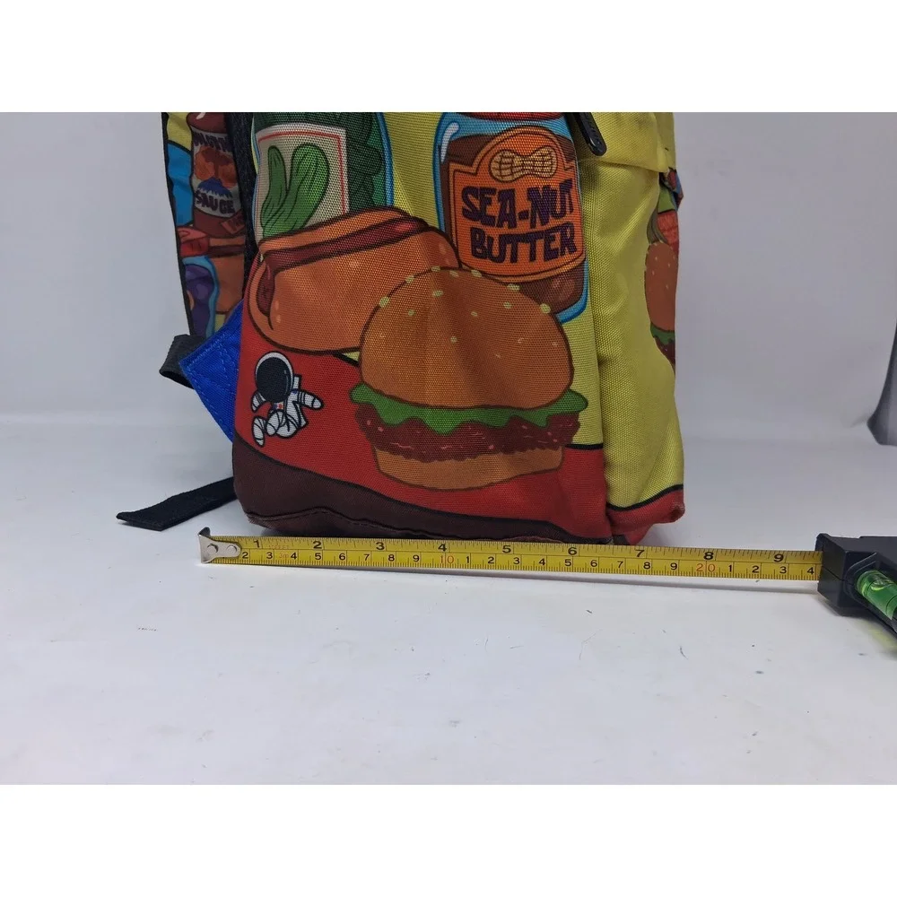 Space Junk SpongeBob SquarePants Backpack All Over Print Krabby Patty Bag design